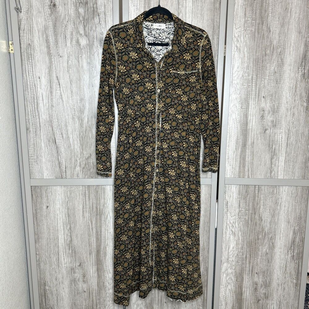 Natural Life Christa Knit Cotton Maxi Dress Size S Cottage Prairie Modest Boho - Picture 2 of 9